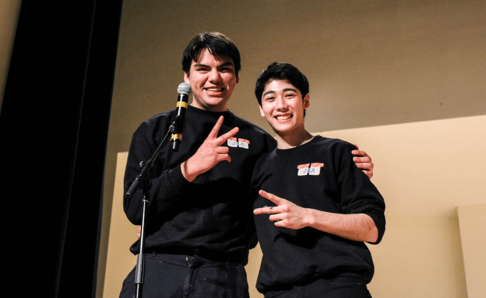 Matsuri organizers pose